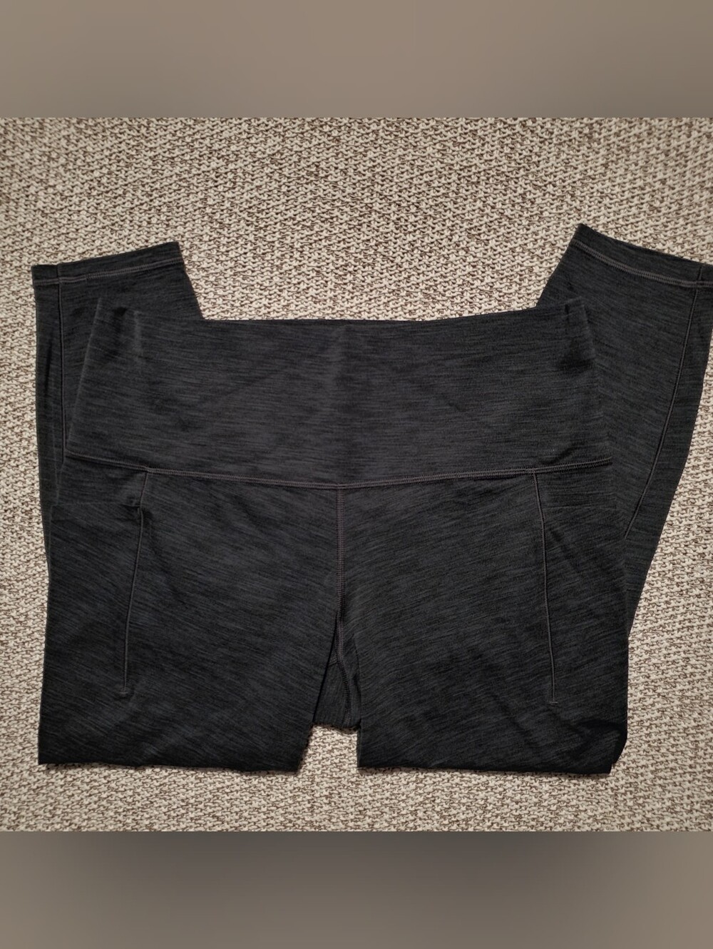 Athleta Salutation Stash 7/8 Tights - Heather Charcoal